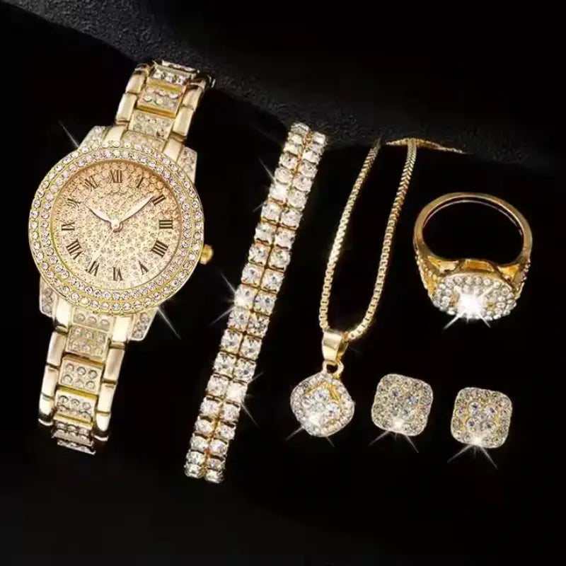 Set Orologio di Lusso con Moissanite Brillante - Vefato