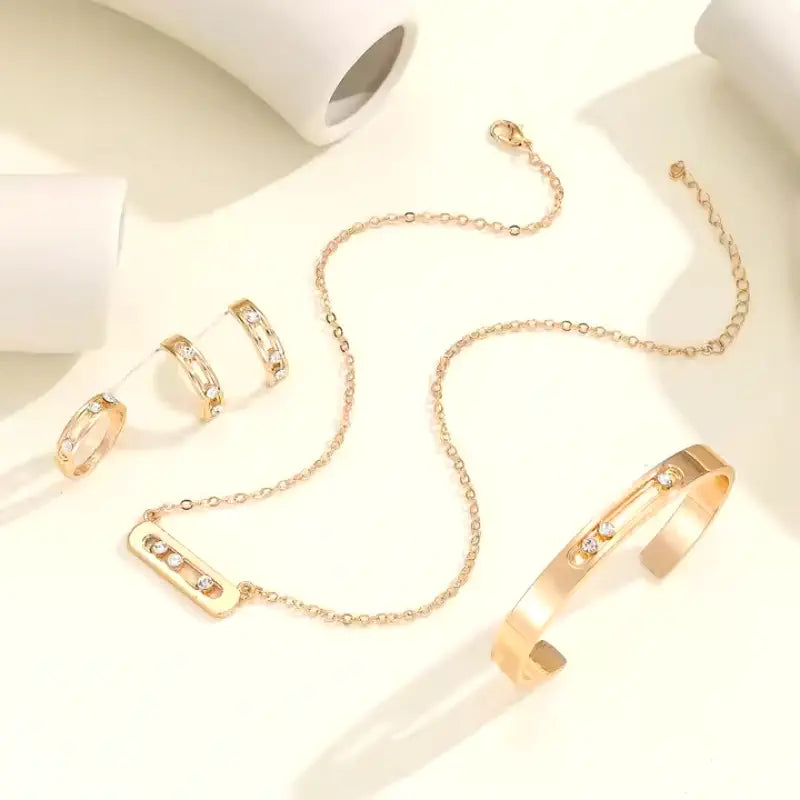 Set Gioielli Placcati Oro 18K di Lusso - Vefato